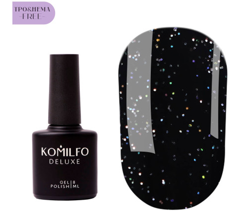 Закріплювач Komilfo No Wipe Holographic Top HEMA/TPO free, без липкого шару, 8 мл