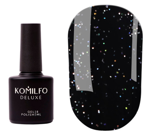 Закріплювач Komilfo No Wipe Holographic Top, без липкого шару, голографічний топ, 8 мл