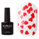 Закріплювач Komilfo No Wipe Lamour Red Top, без липкого шару, з сердцями, 8 мл