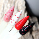 Закріплювач Komilfo No Wipe Lamour Red Top, без липкого шару, з сердцями, 8 мл