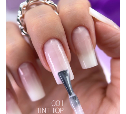 Закріплювач Komilfo Tint Top №001, рожево-молочний, 8 мл