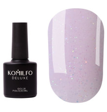Закріплювач Komilfo Violet Diamond Top, без липкого шару, лавандовий з блискітками, 8 мл