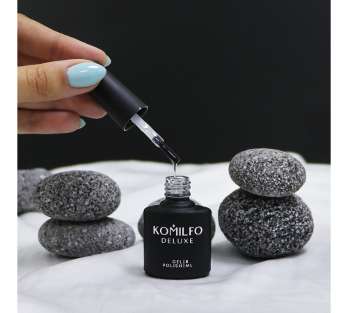 Закріплювач для гель-лаку Komilfo No Wipe Rubber Top, без липкого шару, з УФ-фільтрами, 8 мл