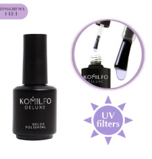 Закріплювач для гель-лаку Komilfo No Wipe With UV HEMA/TPO free, з УФ-фільтрами, 15 мл