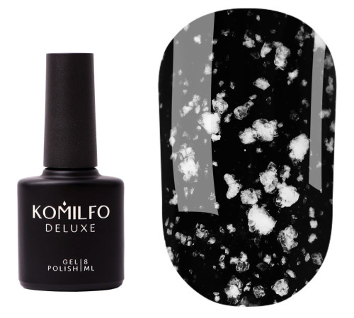 Закріплювач для гель-лаку Komilfo No Wipe Snow Top, без липкого шару, 8 мл