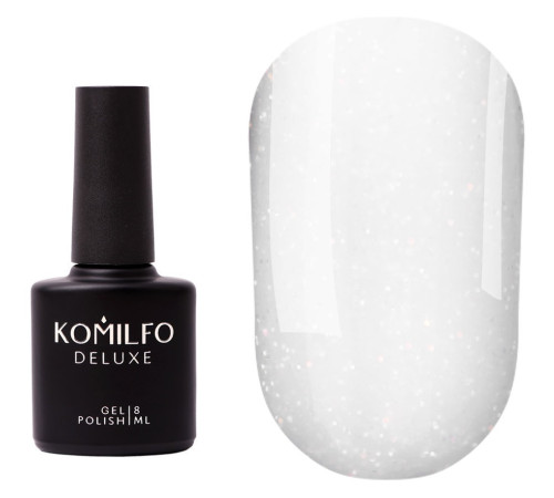 Закріплювач для гель-лаку Komilfo No Wipe Top Milky Diamond, без ЛШ, 8 мл