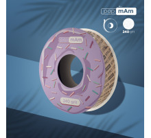 Запасний блок файл-стрічки PAP-MAM Білий для пластикової котушки Staleks PRO 240 грит, 6 м