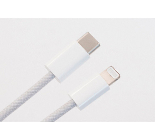 Кабель Gvis Usb Lightning плетений білий, 2 м
