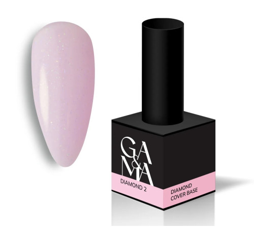 База камуфлююча GaMa Cover base Diamond №02, ніжно-рожева 15 мл