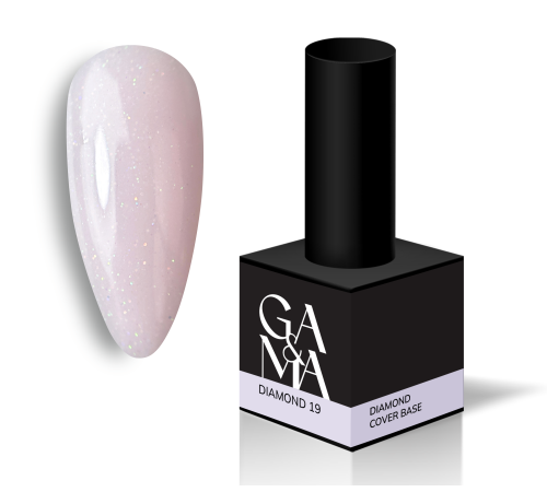 База камуфлююча GaMa Cover base Diamond №19, ніжно-рожева, 15 мл