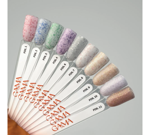 GaMa Cover base Foil №02, milky with a matte finish, 15 ml