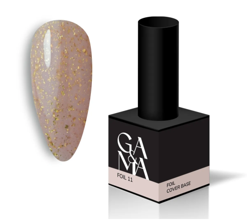 База камуфлююча GaMa Cover base Foil №11, нюдова з поталлю, 15 мл