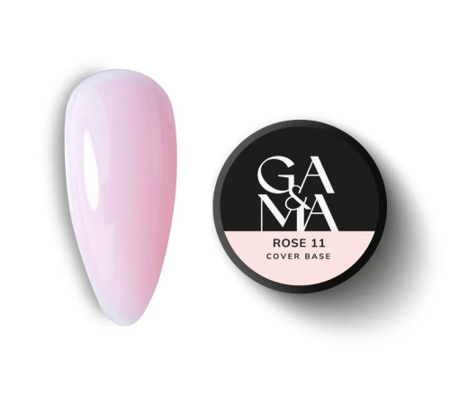 База камуфлююча GaMa Cover base №11 Rose, ніжно-рожева, 30 мл