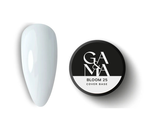 База камуфлююча GaMa Cover base №25 Bloom, напівпрозора молочна, 30 мл