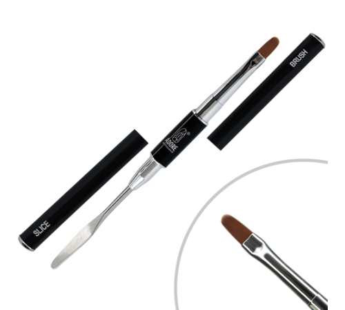 Пензель двосторонній Adore Acryl gel Brush/Slice для гелю і акрилу