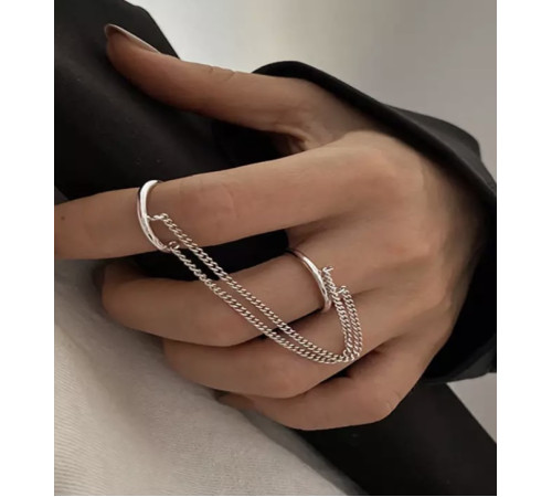 Кільця з ланцюжком Silver срібло