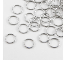 Silver nail piercing ring, 1 pc