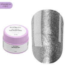 Комилфо No Wipe Gel Paint Silver 004 HEMA/TPO free, серебряная без липкого слоя, 5 мл