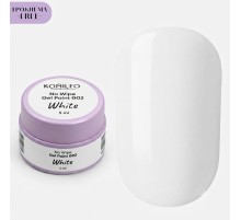 Komilfo No Wipe Gel Paint White 002 HEMA/TPO free, біла без липкого шару, 5 мл