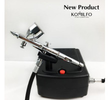 Комплект Komilfo з аерографом AR-001 і компресором AC-001