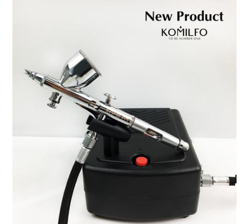 Комплект Komilfo з аерографом AR-001 і компресором AC-001