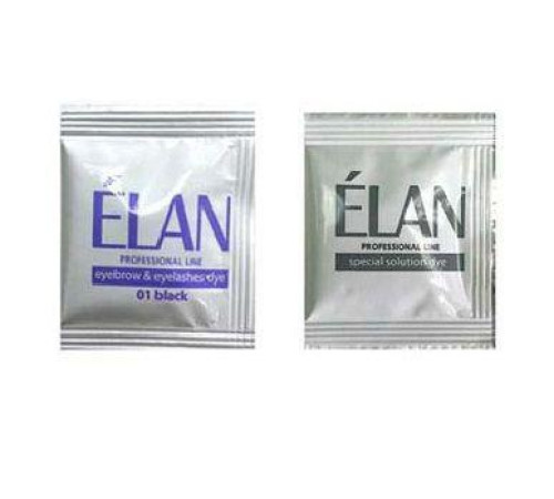 Фарба для брів ELAN № 1 чорна + окислювач
