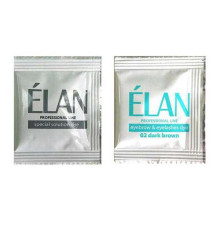 Фарба для брів ELAN № 2 темно-коричнева + окислювач