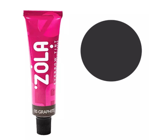 Фарба для брів ZOLA 05 Graphite з коллагеном, 15 мл
