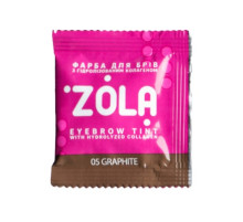 Фарба для брів ZOLA №05 Graphite з коллагеном в саше 5 мл
