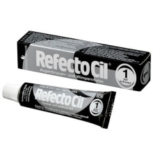 Фарба для брів і вій RefectoCil № 1 Pure Black глибока чорна 15мл