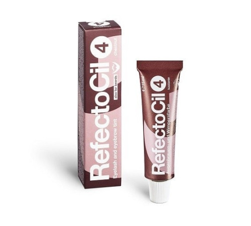 Фарба для брів і вій RefectoCil №4 Chestnut каштанова 15 мл