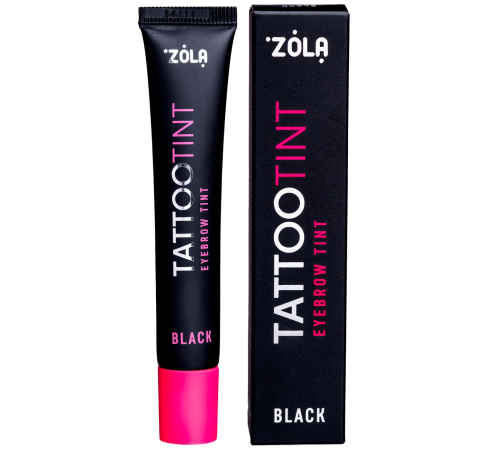 Eyebrow and eyelash dye ZOLA TATTOO TINT Black, 15 ml