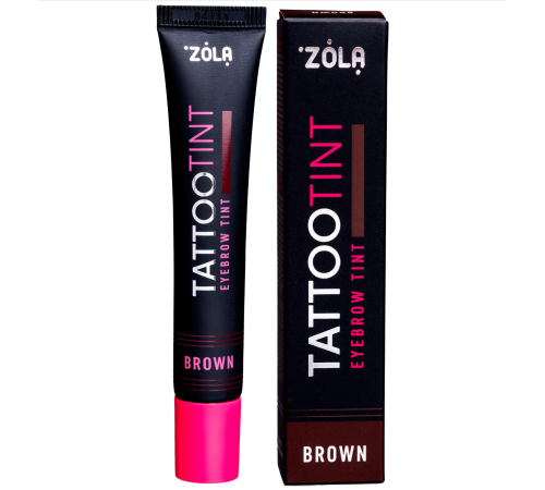 Eyebrow and eyelash dye ZOLA TATTOO TINT Brown, 15 ml