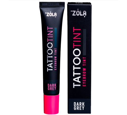 Eyebrow and eyelash dye ZOLA TATTOO TINT Dark Grey, 15 ml