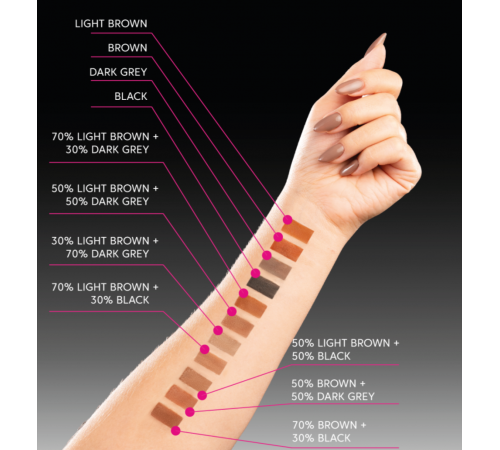 Фарба для брів та вій ZOLA TATTOO TINT Light brown, 15 мл