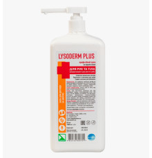 Крем для кожи рук и тела Lysoderm plus Лизодерм плюс антибактериальный 1000 мл