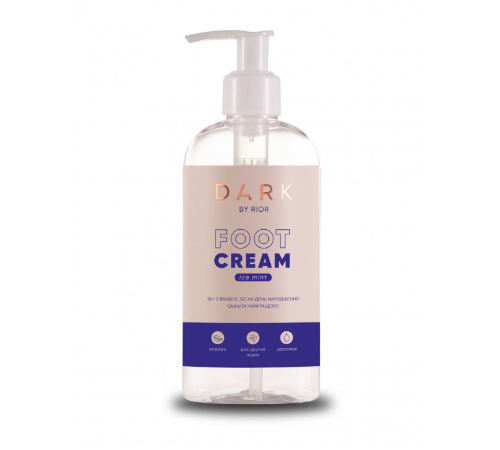 Крем для ніг DARK Foot Cream Mentol, з ментолом, 200 мл