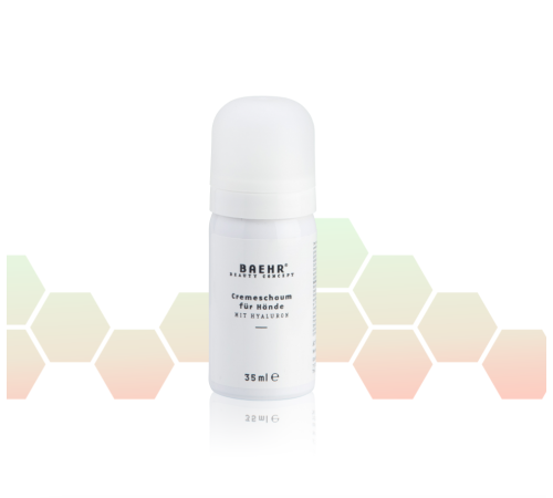 Cream foam for hands with hyaluronic acid (Cremeschaum fur Hande mit Hyaluron) Baehr, 35 ml