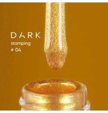 Лак для стемпінгу DARK №04 золотий, з липким шаром, 10 мл