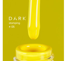 Varnish for stamping DARK #05 yellow, with a sticky layer, 10 ml