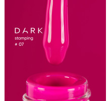 Лак для стемпінгу DARK №07 малиновий, з липким шаром, 10 мл