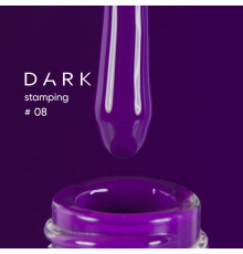 Лак для стемпінгу DARK №08 фіолетовий, з липким шаром, 10 мл