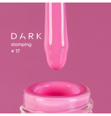 Лак для стемпінгу DARK №17 рожевий, з липким шаром, 10 мл