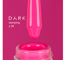 Varnish for stamping DARK #29 neon crimson, with a sticky layer, 10 ml