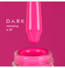 Лак для стемпінгу DARK №29 неоновий малиновий, з липким шаром, 10 мл