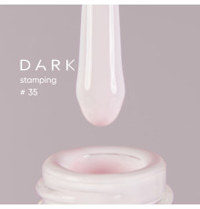 Лак для стемпінгу DARK №35 молочно-рожевий, з липким шаром, 8 мл