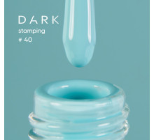 DARK stamping varnish No. 40 Tiffany, with sticky layer, 10 ml