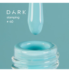 Лак для стемпінгу DARK №40 тіффані, з липким шаром, 10 мл