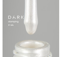 Varnish for stamping DARK No. 44 white-pearl, with a sticky layer, 10 ml