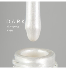Лак для стемпінгу DARK №44 білий-перламутровий, з липким шаром, 10 мл